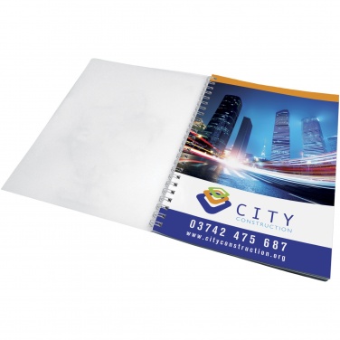 Logo trade promotional product photo of: Desk-Mate® wire-o A5 notebook PP cover