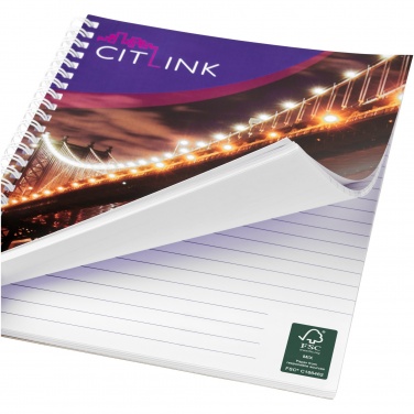Logo trade advertising product photo of: Desk-Mate® A5 spiral notebook
