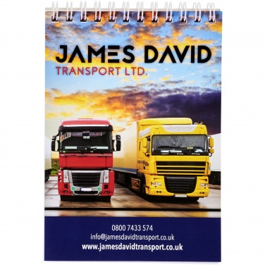 Logo trade promotional items image of: Desk-Mate® spiral A6 notebook