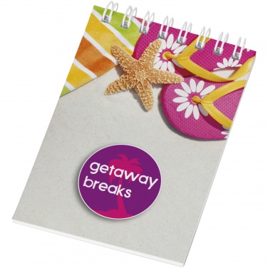 Logo trade promotional products image of: Desk-Mate® spiral A7 notebook