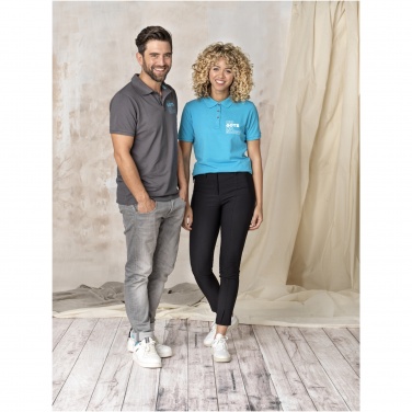Logo trade business gifts image of: Beryl short sleeve women's organic recycled polo