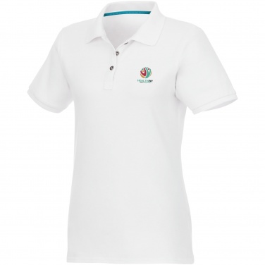 Logotrade promotional gift image of: Beryl short sleeve women's organic recycled polo