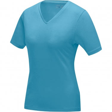 Logo trade promotional product photo of: Kawartha short sleeve women's organic V-neck t-shirt
