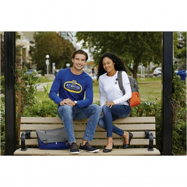 Logo trade advertising products image of: Ponoka long sleeve men's organic t-shirt