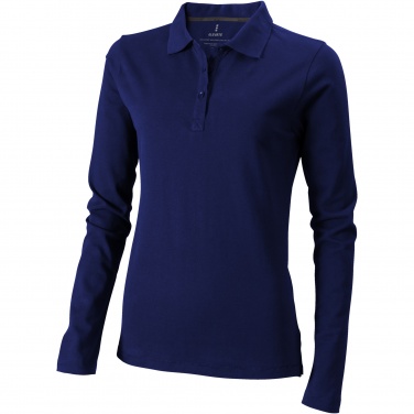 Logo trade corporate gift photo of: Oakville long sleeve women's polo