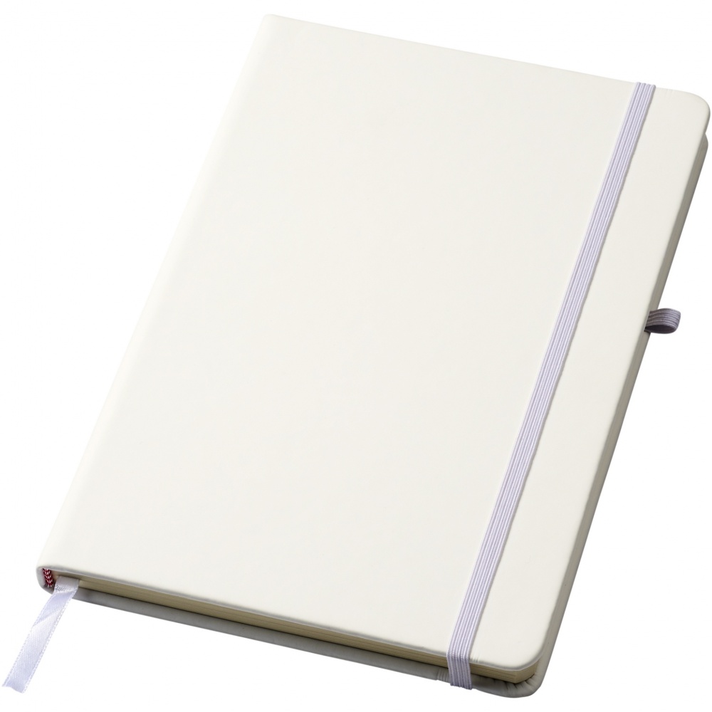 Logo trade promotional gift photo of: Polar A5 notebook with lined pages