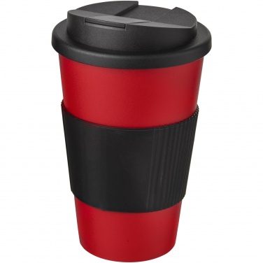 Logotrade promotional product image of: Americano® 350 ml tumbler with grip & spill-proof lid