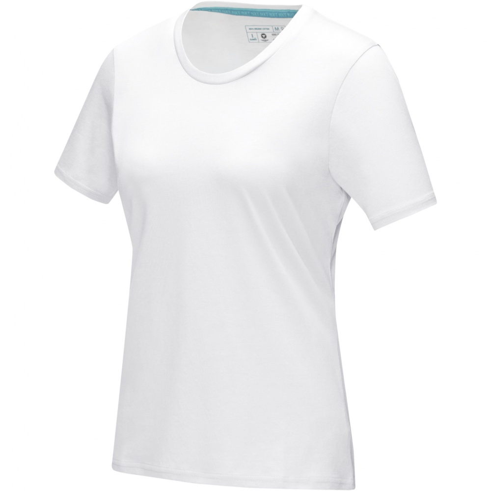 Logo trade promotional merchandise image of: Azurite short sleeve women’s organic t-shirt