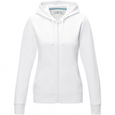 Logo trade promotional products image of: Ruby women’s organic recycled full zip hoodie