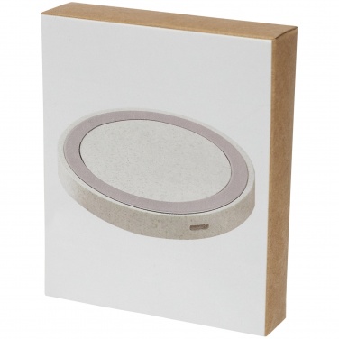 Logotrade promotional item image of: Naka 5W wheat straw wireless charging pad