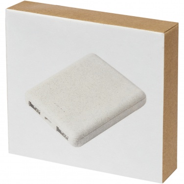Logotrade business gifts photo of: Asama 5000 mAh wheat straw power bank