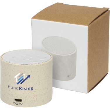 Logotrade business gift image of: Kikai wheat straw Bluetooth® speaker