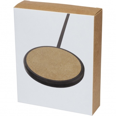 Logotrade promotional gifts photo of: Kivi 10W limestone/cork wireless charging pad