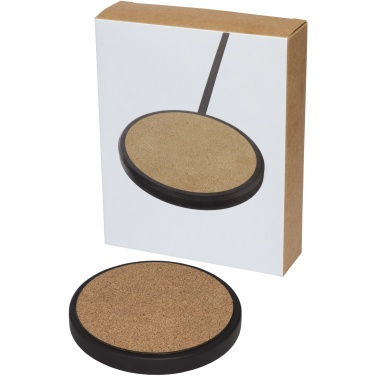 Logotrade corporate gift picture of: Kivi 10W limestone/cork wireless charging pad