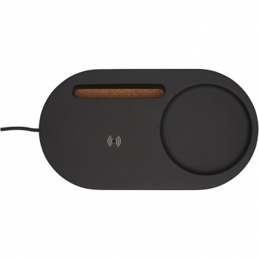 Logotrade promotional product picture of: Klip 5W wireless charging desk organizer