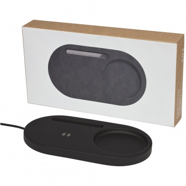 Logotrade promotional item image of: Klip 5W wireless charging desk organizer