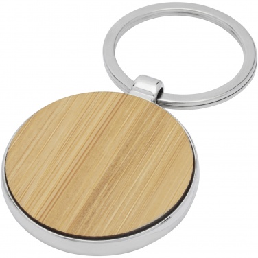 Logo trade promotional gifts picture of: Nino bamboo round keychain