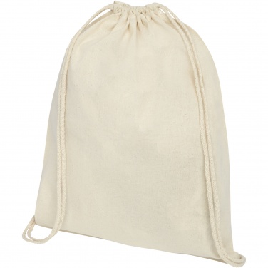 Logo trade promotional merchandise photo of: Oregon 140 g/m² cotton drawstring bag 5L