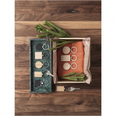 Logotrade promotional merchandise photo of: Gian beech wood rectangular keychain