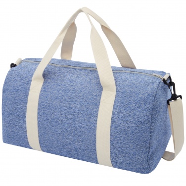 Logotrade promotional merchandise image of: Pheebs 450 g/m² recycled cotton and polyester duffel bag 24L
