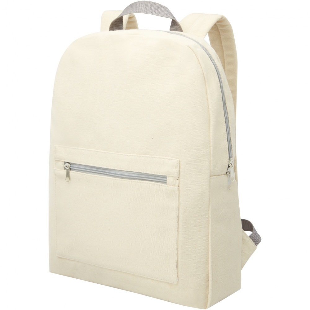 Logotrade promotional giveaway picture of: Pheebs 450 g/m² recycled cotton and polyester backpack 10L