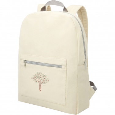 Logotrade advertising products photo of: Pheebs 450 g/m² recycled cotton and polyester backpack 10L