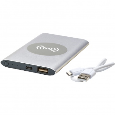 Logo trade promotional gifts picture of: Juice 4000mAh wireless power bank 