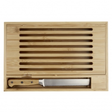 Logo trade corporate gift photo of: Pao bamboo cutting board with knife