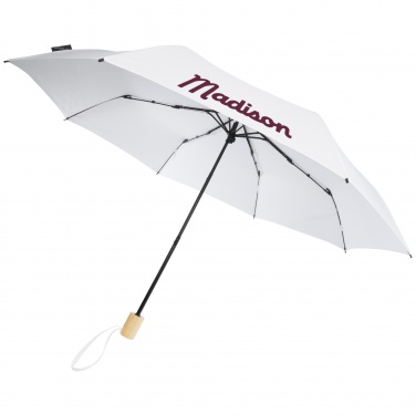 Logo trade promotional products image of: Birgit 21'' foldable windproof recycled PET umbrella