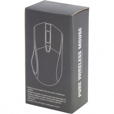 Logo trade promotional products image of: Pure wireless mouse with antibacterial additive