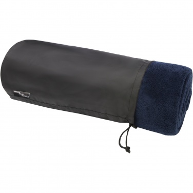 Logo trade advertising products picture of: Lily GRS certified RPET coral fleece blanket