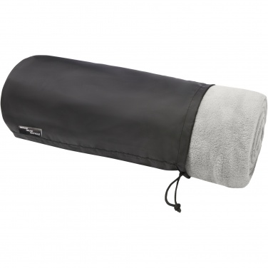 Logo trade corporate gift photo of: Lily GRS certified RPET coral fleece blanket