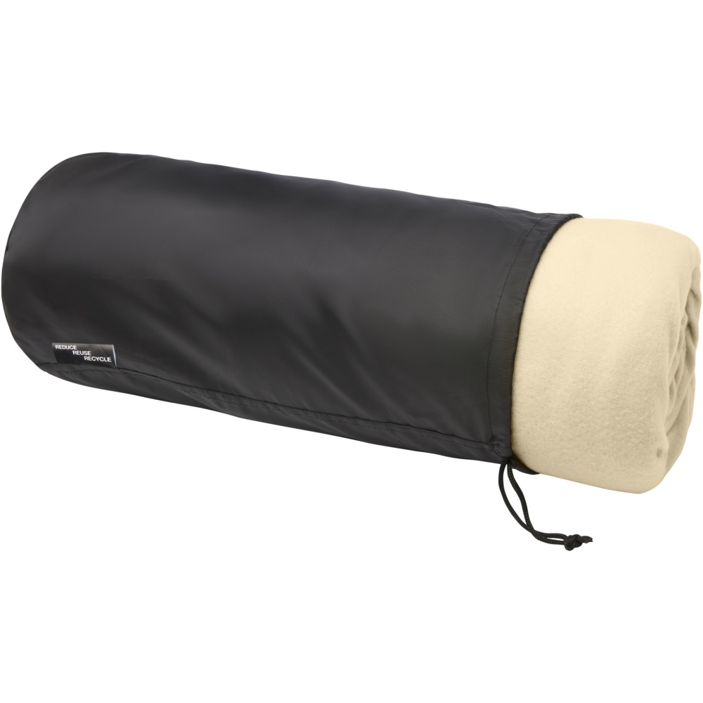 Logotrade promotional giveaway image of: Marigold GRS certified RPET polar fleece and sherpa blanket