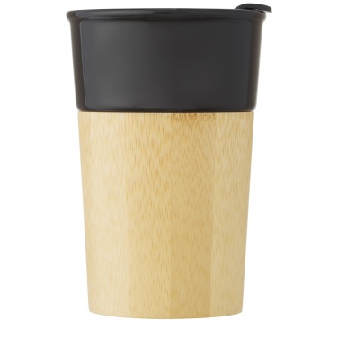 Logotrade promotional products photo of: Pereira 320 ml porcelain mug with bamboo outer wall