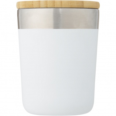 Logo trade promotional giveaways picture of: Lagan 300 ml stainless steel tumbler with bamboo lid