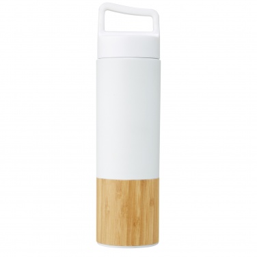 Logo trade promotional products image of: Torne 540 ml  stainless steel bottle with bamboo outer wall