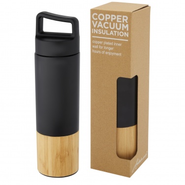Logotrade promotional products photo of: Torne 540 ml  stainless steel bottle with bamboo outer wall