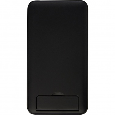 Logo trade promotional products image of: Loop 10W recycled plastic wireless charging pad with phone stand