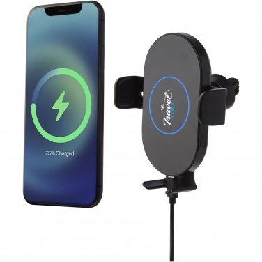 Logotrade advertising products photo of: Pilot 15W wireless automatic car charger 
