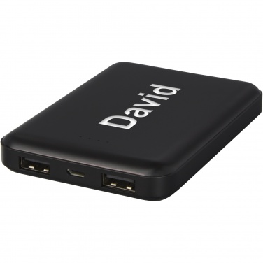Logo trade corporate gifts picture of: Gleam 5000 mAh ultra slim light-up power bank