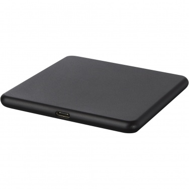 Logo trade corporate gifts picture of: Loop 10W recycled plastic wireless charging pad