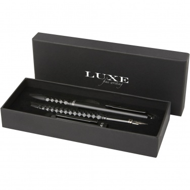 Logo trade corporate gifts picture of: Tactical Dark duo pen gift box