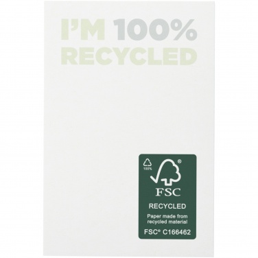 Logo trade promotional merchandise picture of: Sticky-Mate® recycled sticky notes 50 x 75 mm