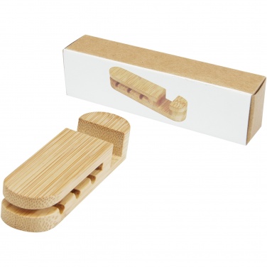 Logo trade advertising product photo of: Edulis bamboo cable manager 