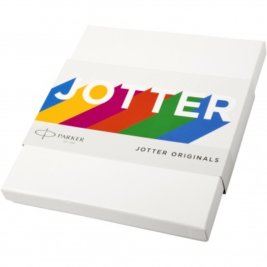 Logo trade promotional giveaways image of: Parker Classic notebook and Parker pen gift box