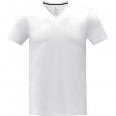 Logo trade corporate gifts picture of: Somoto short sleeve men's V-neck t-shirt 