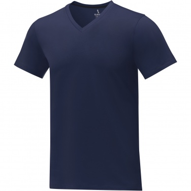 Logo trade promotional products image of: Somoto short sleeve men's V-neck t-shirt 
