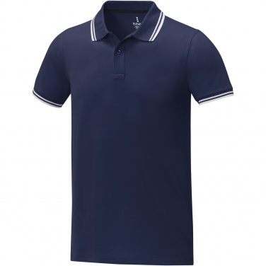 Logo trade promotional gift photo of: Amarago short sleeve men's tipping polo