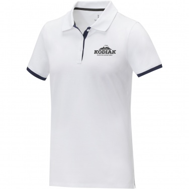 Logo trade promotional merchandise image of: Morgan short sleeve women's duotone polo