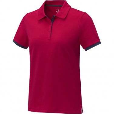 Logo trade promotional merchandise image of: Morgan short sleeve women's duotone polo